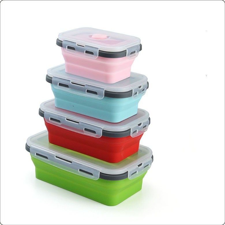 Reusable Pizza Storage Container with  Microwavable Serving Trays - Adjustable Pizza Slice Container to Organize & Save Space - BPA Free, Microwave, & Dishwasher Safe