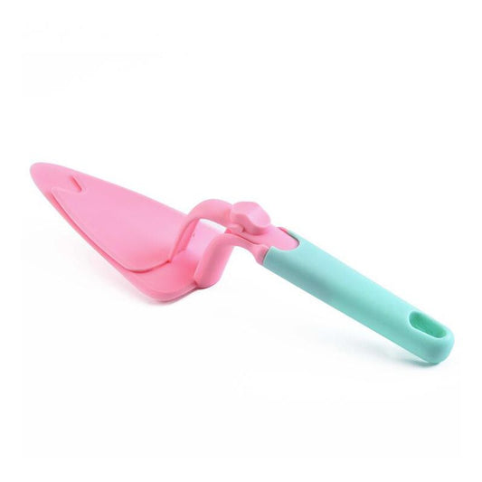 Cake Shovel Plastic Cake Server with Trigger Non-Stick Cake Spatula Knife for Pie Pizza Cheese Pastry Server Cake Divider Baking Tools