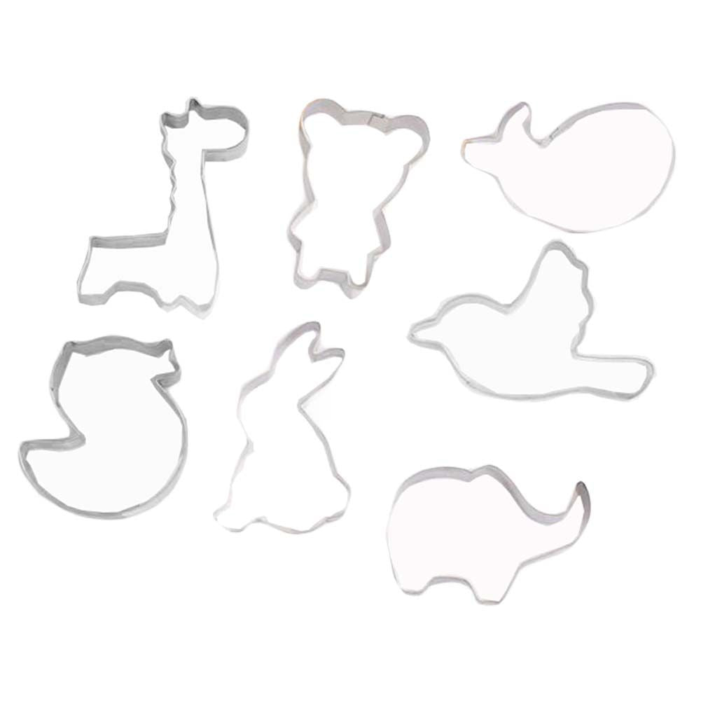 7 Pcs Giraffe Cartoon Cookie Cutters Animal Biscuit Mold DIY Cake Fondant Sugarcraft Pastry Bakeware Decoration